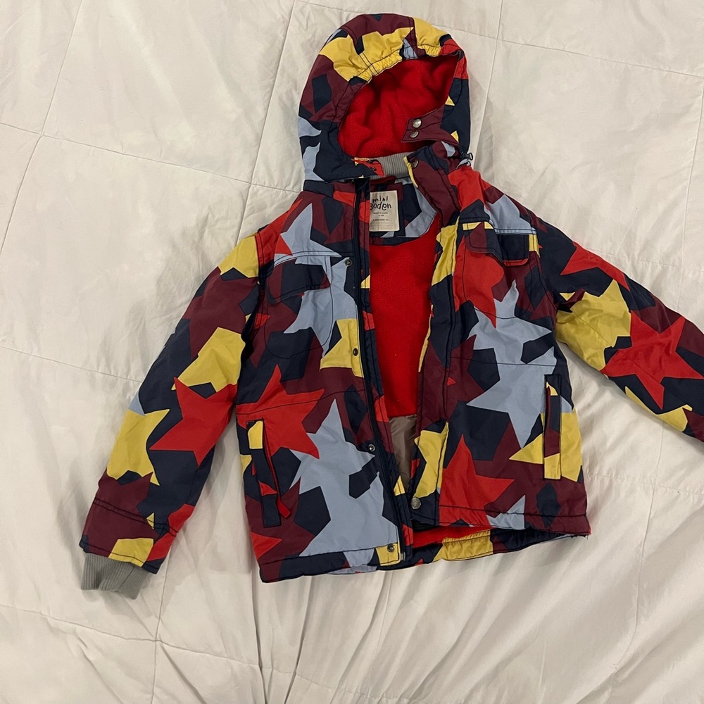 Mini Boden Star Snow Jacket 9-10yo Boys.